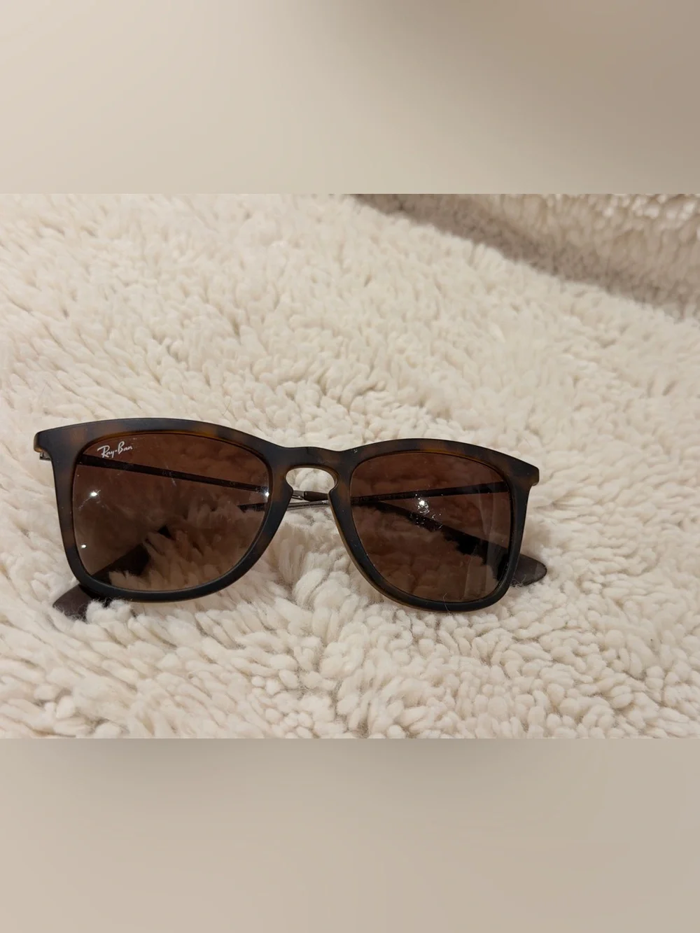 Ray-Ban Brown RB4211 Tortoiseshell Frame Sunglasses with Brown Lenses